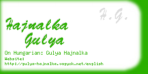 hajnalka gulya business card